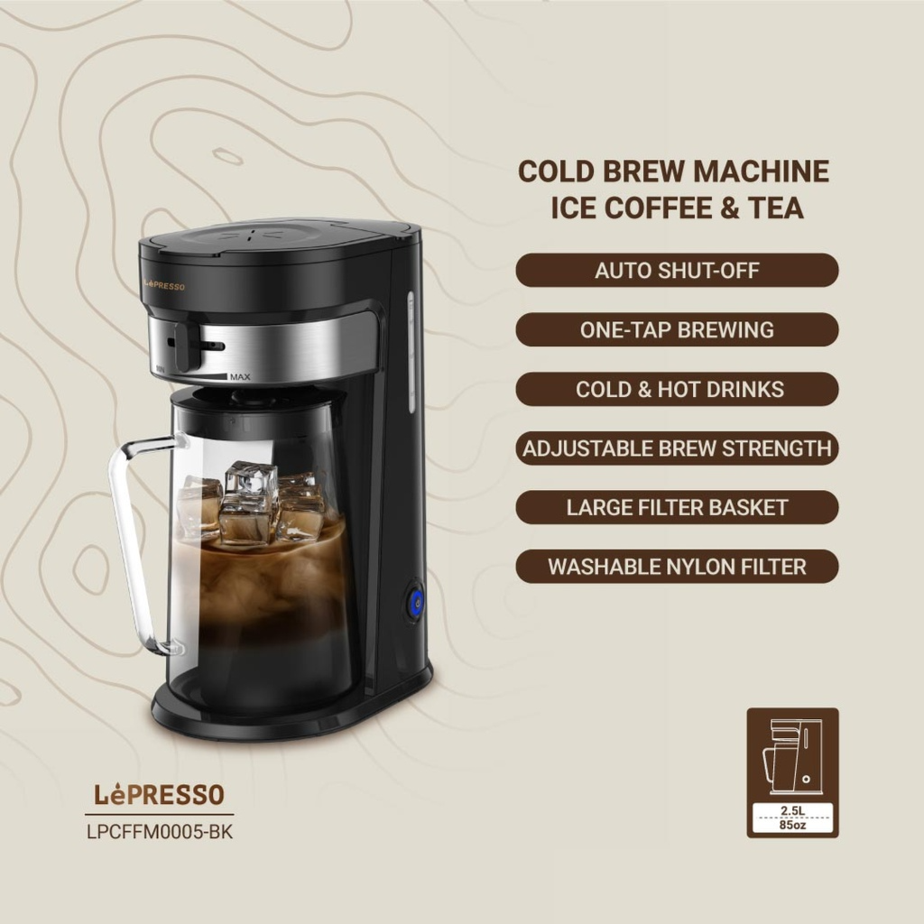 LePresso Cold Brew Coffee and Tea Maker LP005 2.5L
