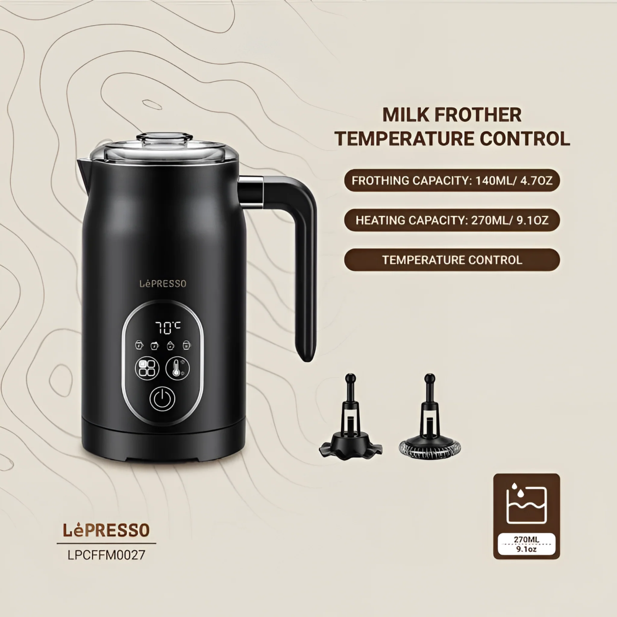 LePresso Electric Milk Frother