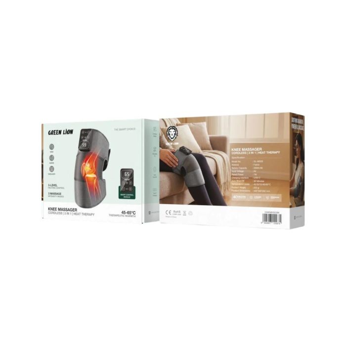 GREEN LION - KNEE MASSAGER CORDLESS 3 IN 1 HEAT THERAPY