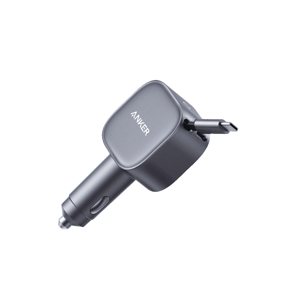 شاحن سيارة أنكر نانو مع كابل USB-C مدمج قابل للسحب 75 واط A2738ha1
