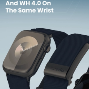 سوار موكسيدو Hybrid Fit-Weave نايلون مجدول لساعة iWatch وWH 4.0 – أزرق ليلي