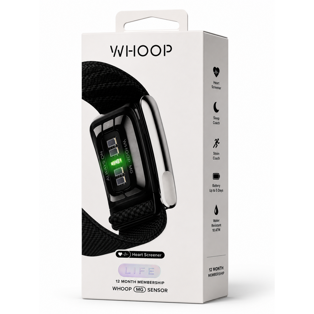 سوار ذكي بدون شاشة لتتبع الصحة واللياقة والنوم مع تخطيط القلب ECG – WHOOP Life MG
