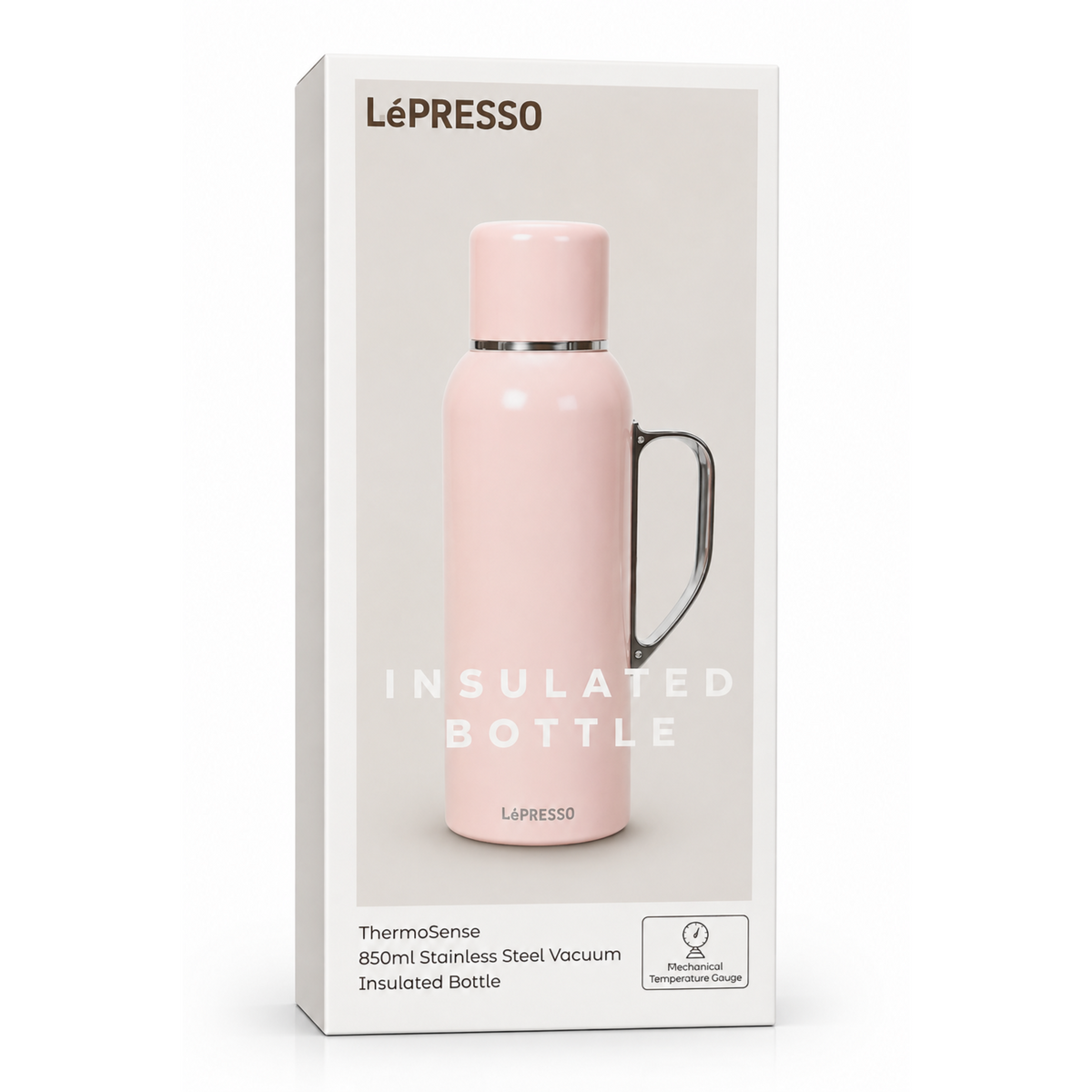 زجاجة LePresso المعزولة مع تقنية Thermo Sense، سعة 850 مل
