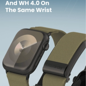 سوار موكسيدو Hybrid Fit-Weave نايلون مجدول لساعة iWatch وWH 4.0 – أخضر