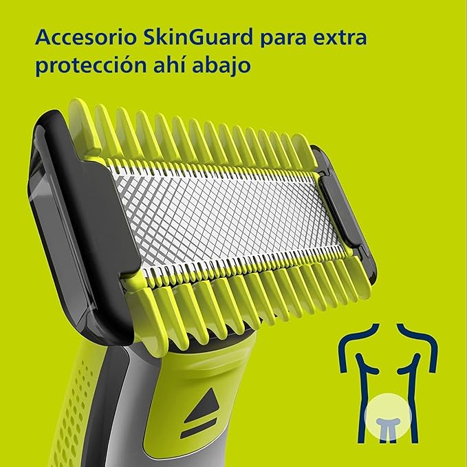 Philips OneBlade QP2824/10 Electric Face Shaver and Trimmer, 3 Combs, 2 Combs for Body