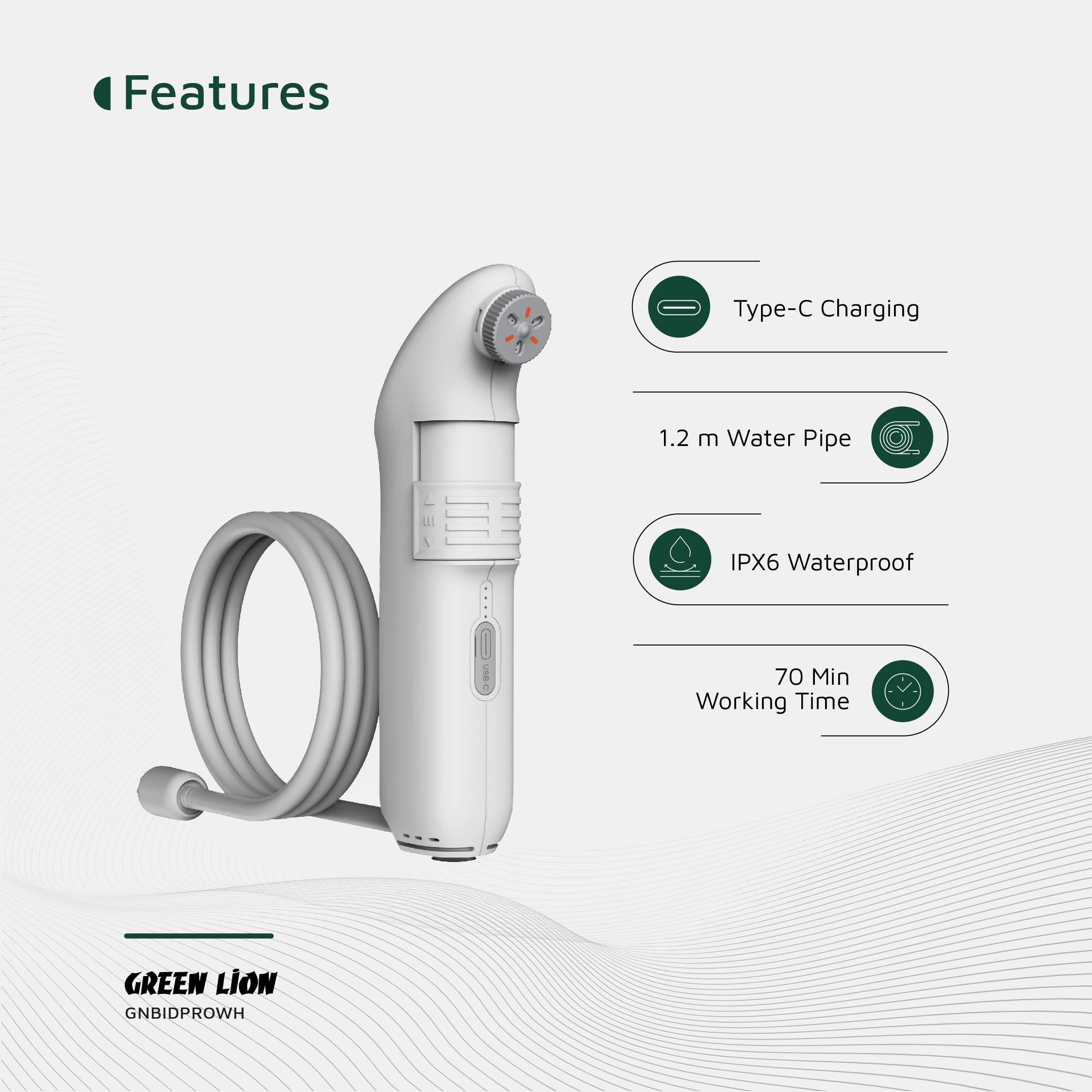GREEN LION - BIDET PRO PORTABLE BIDET 1.3 L/MIN