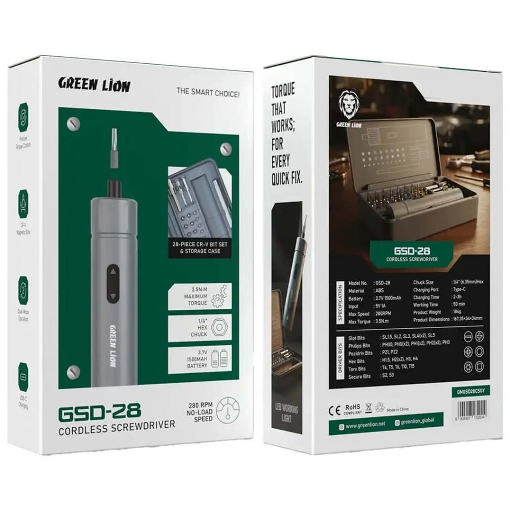 مفك براغي لاسلكي جرين ليون GSD-28