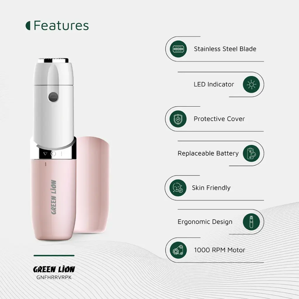 مزيل شعر الوجه الكهربائي Green Lion – GL-TM30