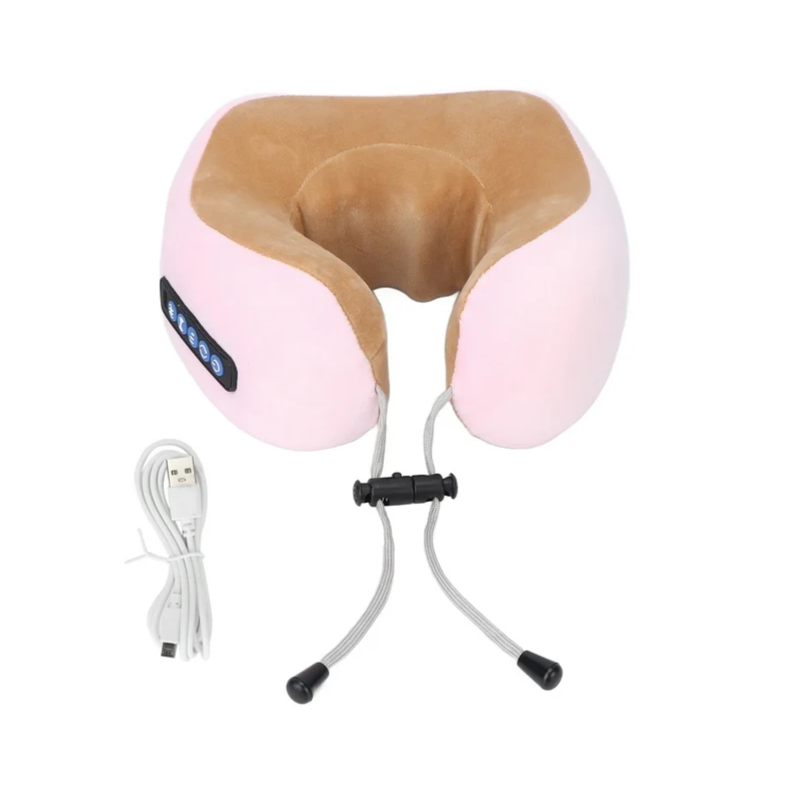 U-Shaped Massage Pillow PINK