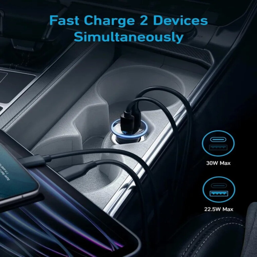 Anker 323 Car Charger 52.5w A2735h11