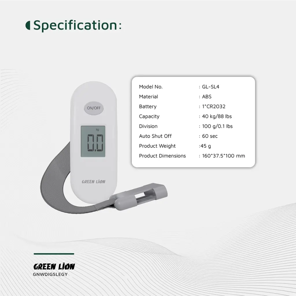ميزان أمتعة رقمي Green Lion Weight Mate
