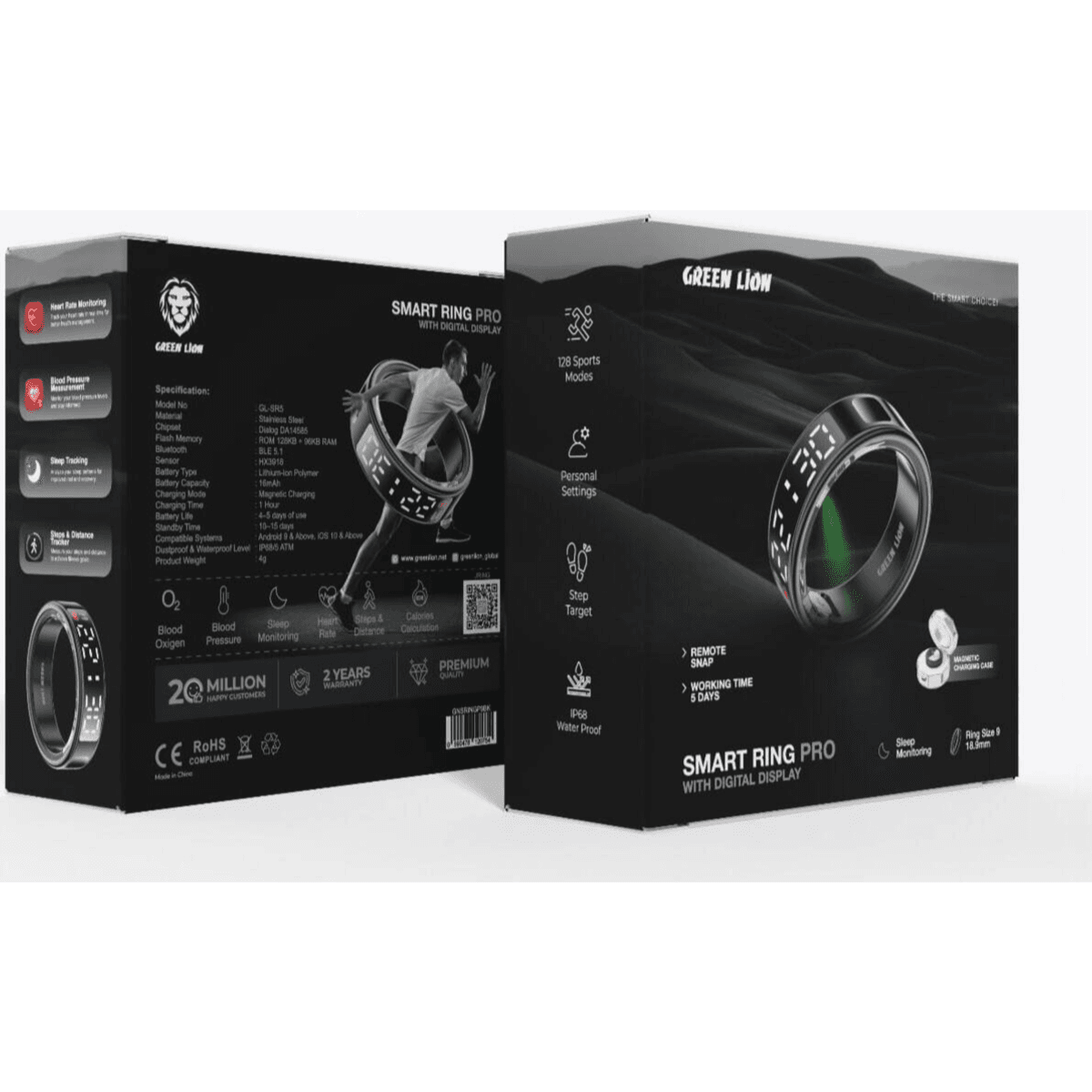 Green Lion Smart Ring Pro with Digital Display