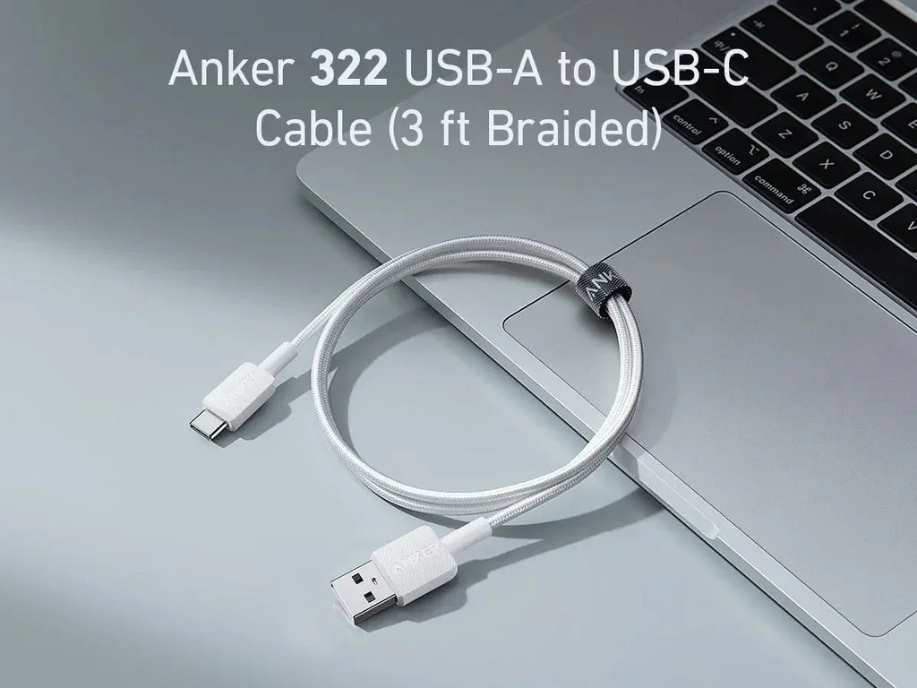 ANKER - 322 USB-A USB-C CABLE 3ft