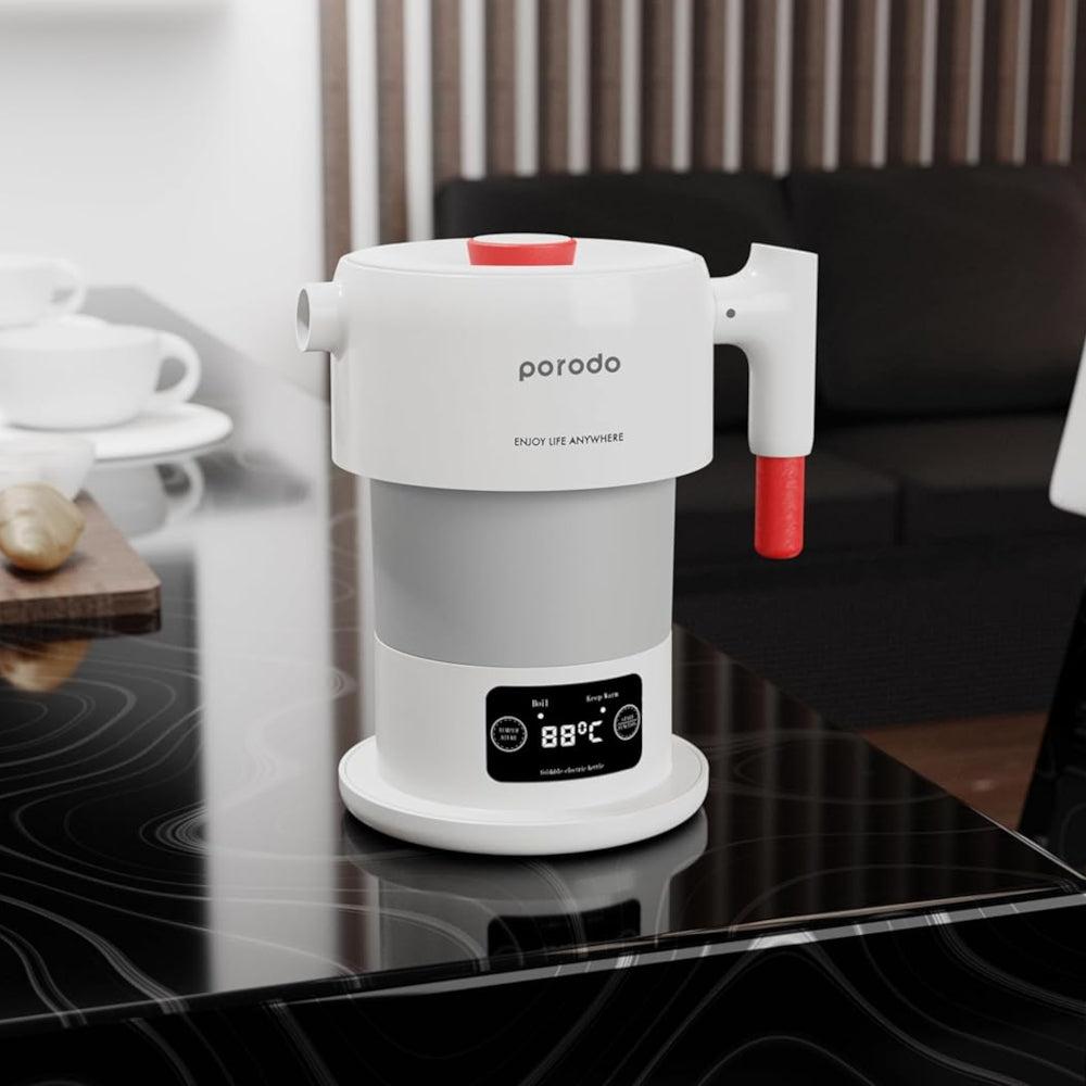 PORODO Portable Folding Electric Kettle – غلاية كهربائية محمولة قابلة للطي