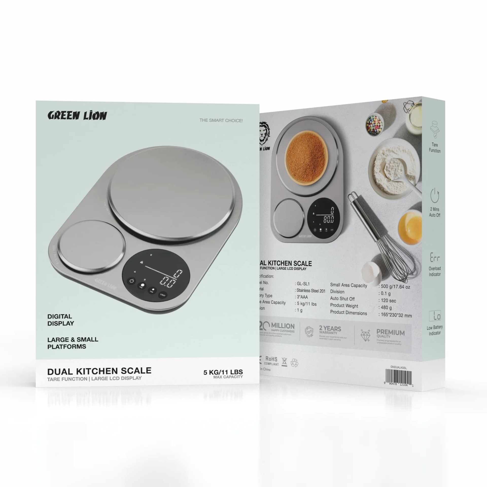 Green Lion Dual Kitchen Scale