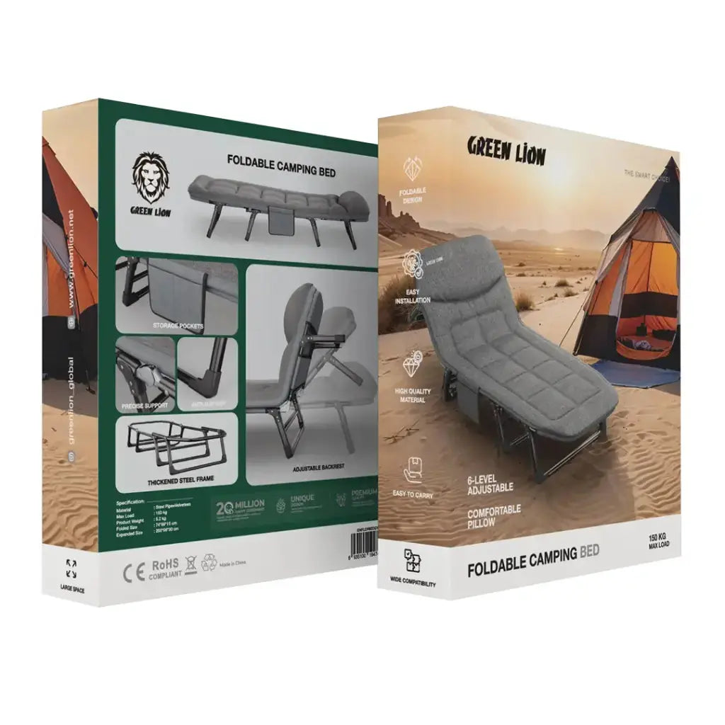 GREEN LION - FOLDABLE CAMPING BED