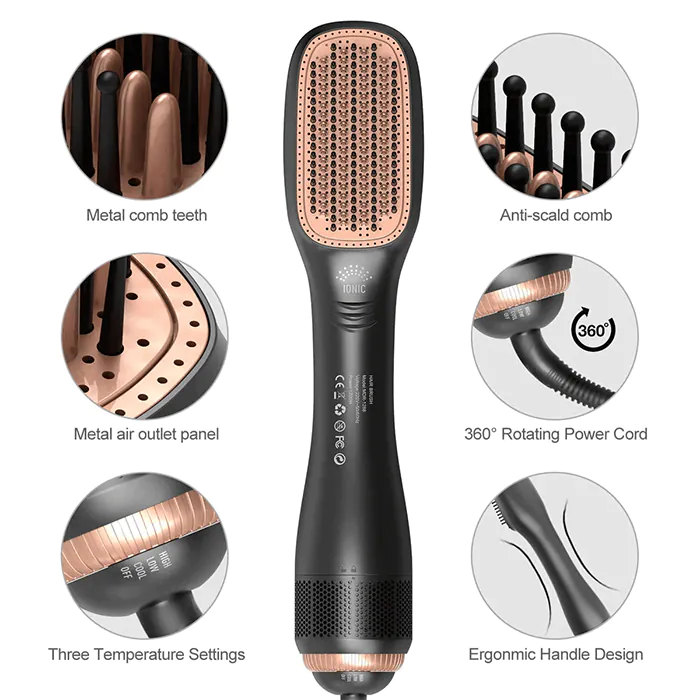 JOY PROFESSIONAL - 2IN1 STYLE BRUSH - UNIQUE HAIR DRYER & STYLER -