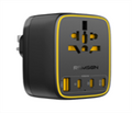 Remson OmniPlug World To UK Travel Adapter 3 USB-C/1 USB-A/1 AC Socket