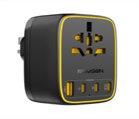 Remson OmniPlug World To UK Travel Adapter 3 USB-C/1 USB-A/1 AC Socket