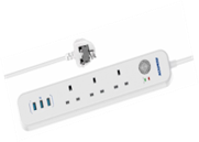 ESSENTIAL 3 USB SURGE PROTECTOR 3 SOCKETS WITH 3 MTR CABLE