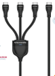 Moxedo 2 IN 1 Charging cable Fast Charging Cable USB-C to C+C+C
