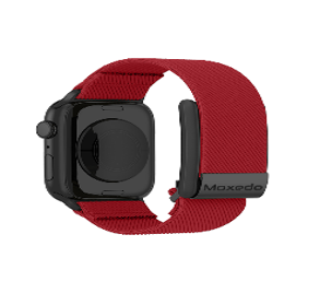 Moxedo Hybrid fit-weave Nylon Braided Band For iWatch & WH 4.0 - BLACK