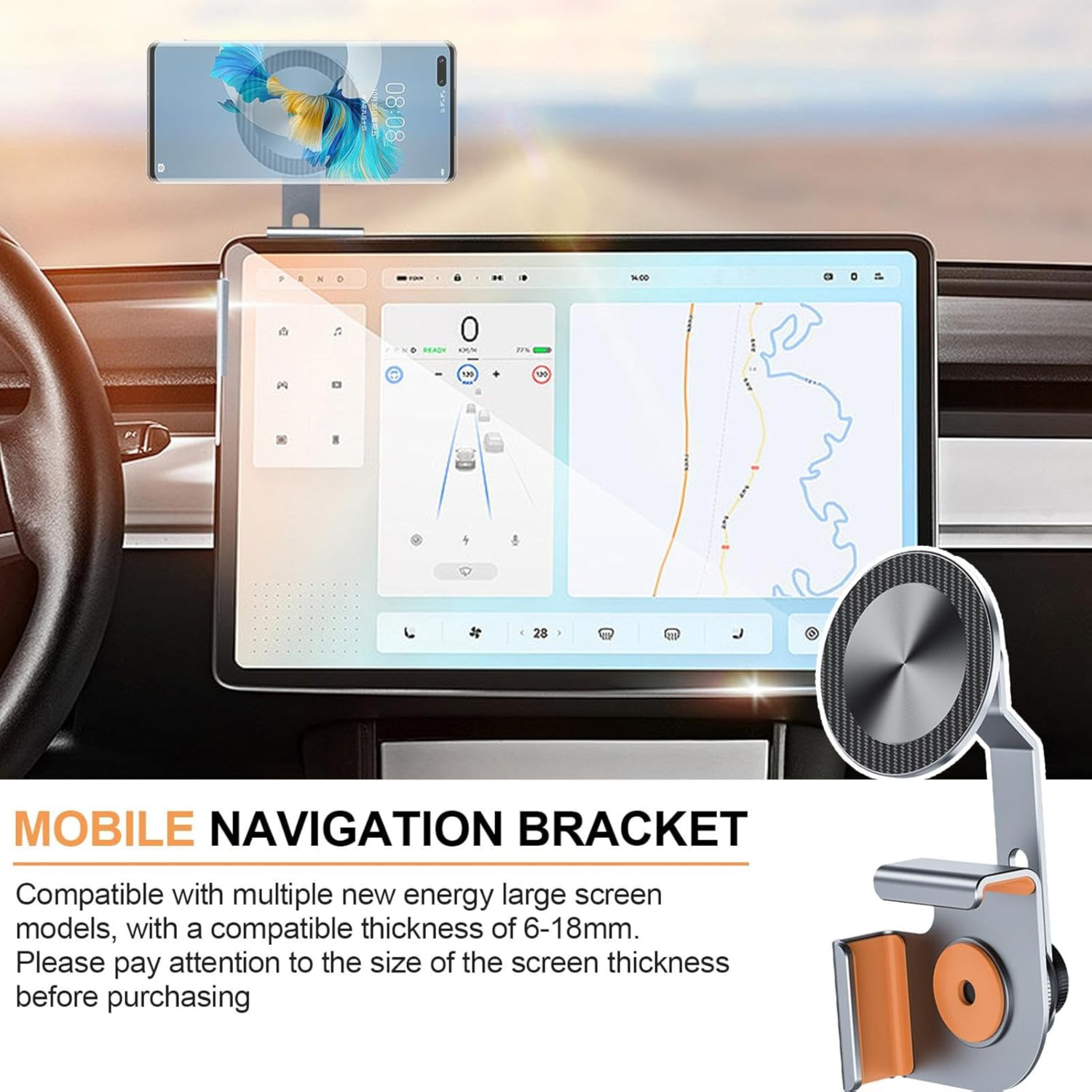 Car Screen Buckle Bracket Rotatable Phone Holder (P10S)