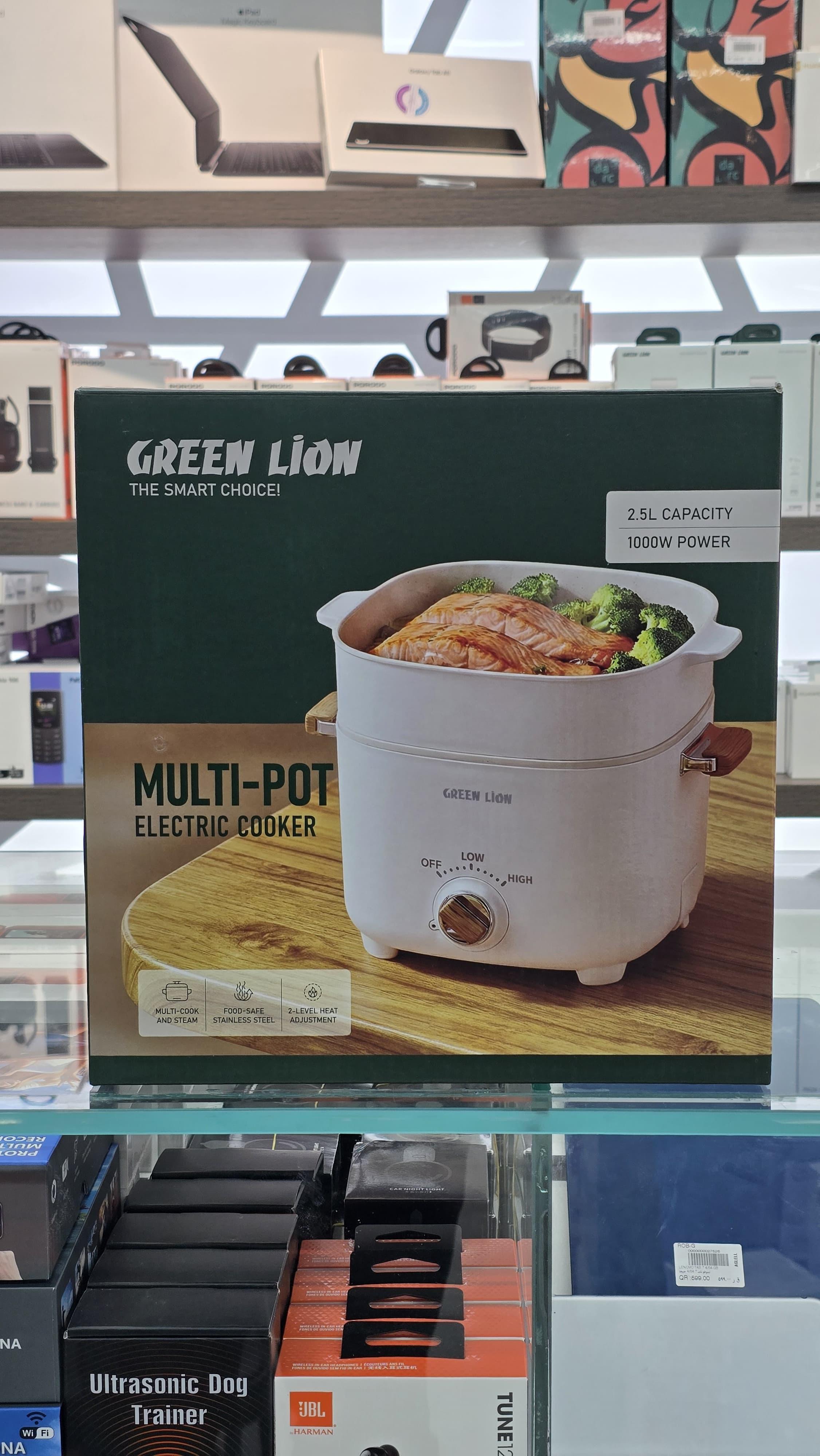 GREEN LION - MULTI-POT ELECTRIC COOKER 1000W 2.5 CAPACITY