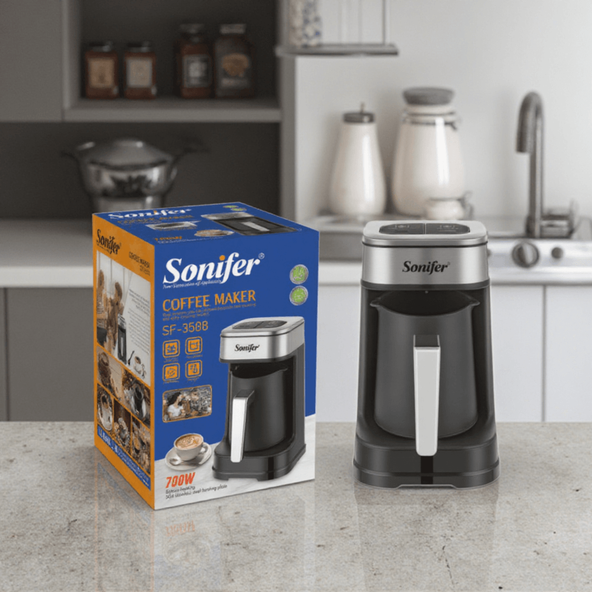ماكينة القهوة التركية سونيفر SF-3588 - 700 واط