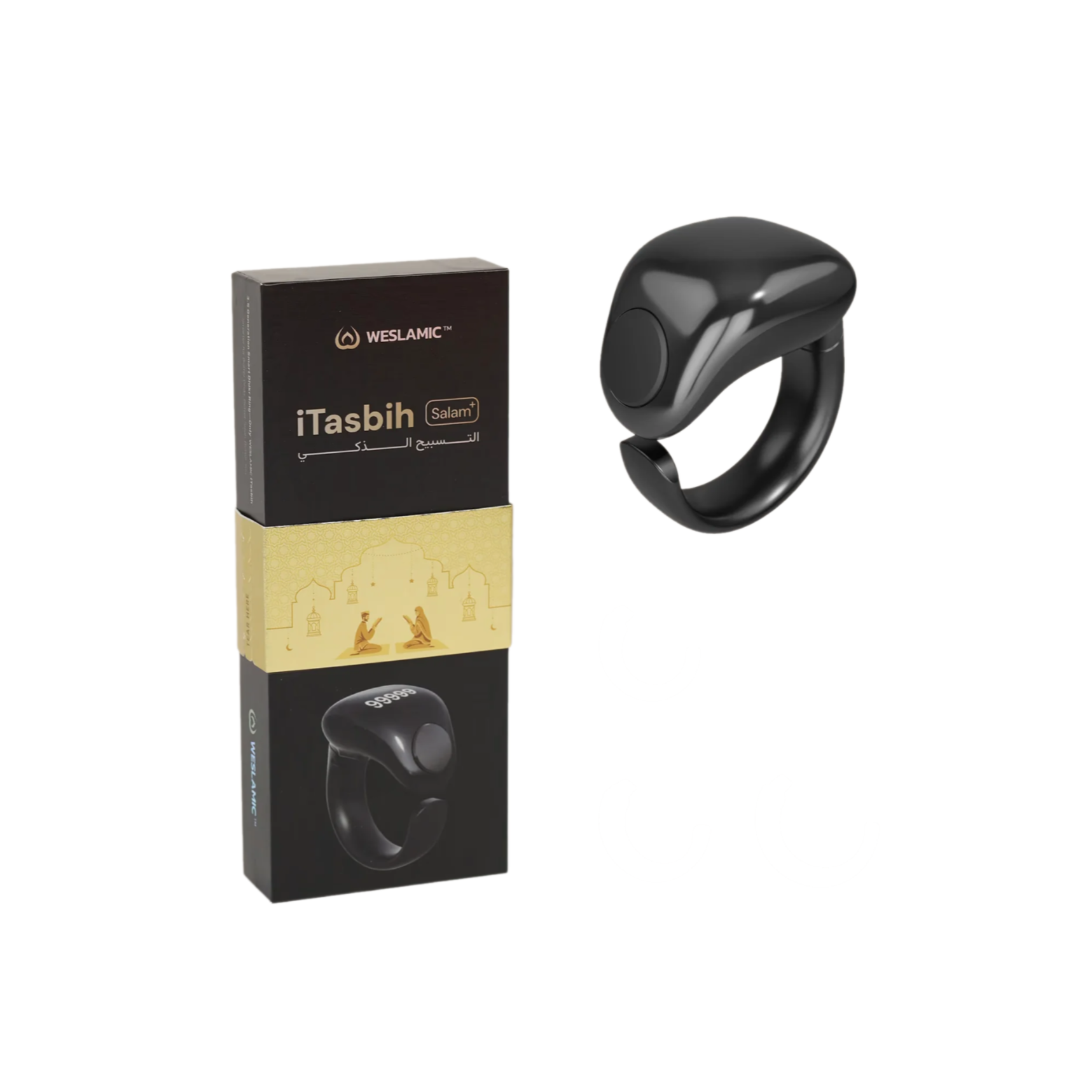 Weslamic iTasbih Faith Smart Ring 5 Sizes in 1