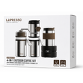 مجموعة قهوة خارجية Lepresso Grindgo Trio 4 في 1
