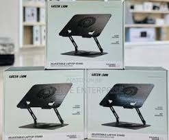 GREEN LION - ADJUSTABLE LAPTOP STAND WITH COOLING FAN