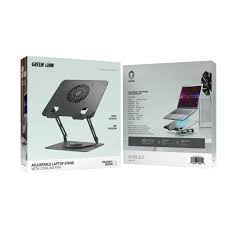 GREEN LION - ADJUSTABLE LAPTOP STAND WITH COOLING FAN