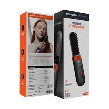 Porodo Portable HEATING STYLE BRUSH فرشاة تصفيف حرارية محمولة قابلة للدوران