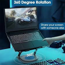 GREEN LION - ADJUSTABLE LAPTOP STAND WITH COOLING FAN