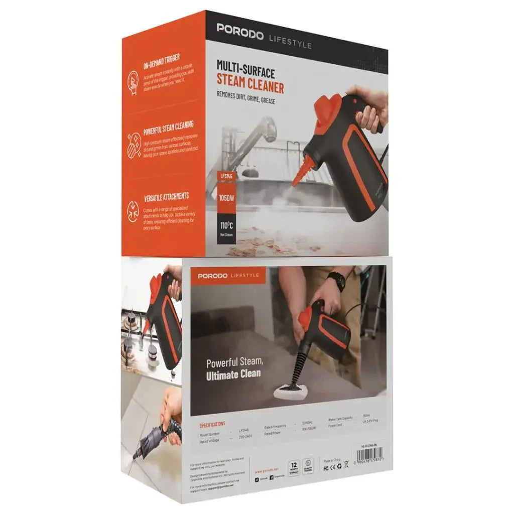 PORODO - MULTI SURFACE STEAM CLEANER 1050W