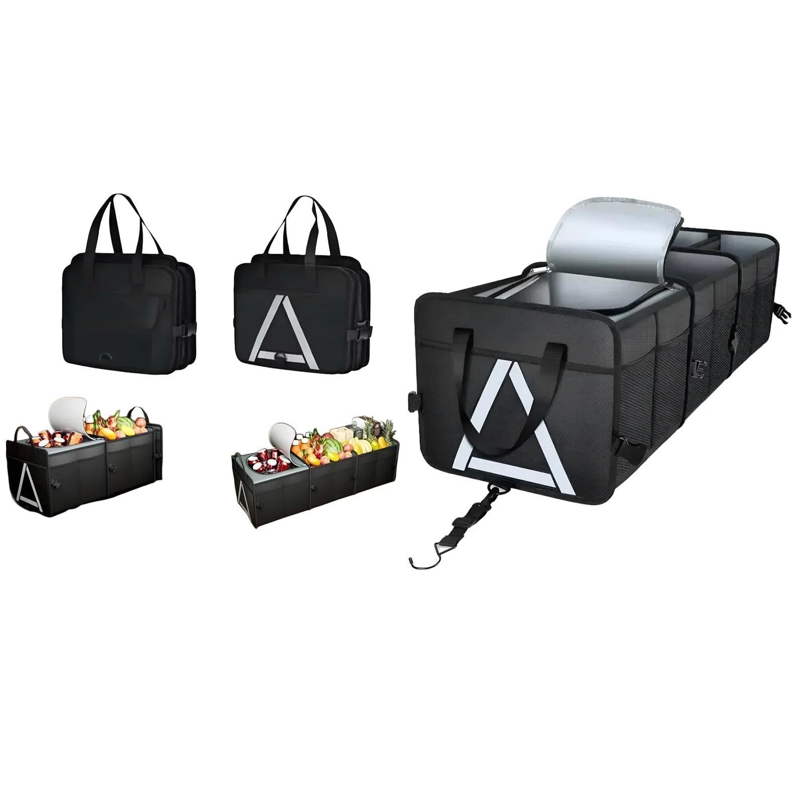 Green Lion Car Trunk Organizer 80L - Black