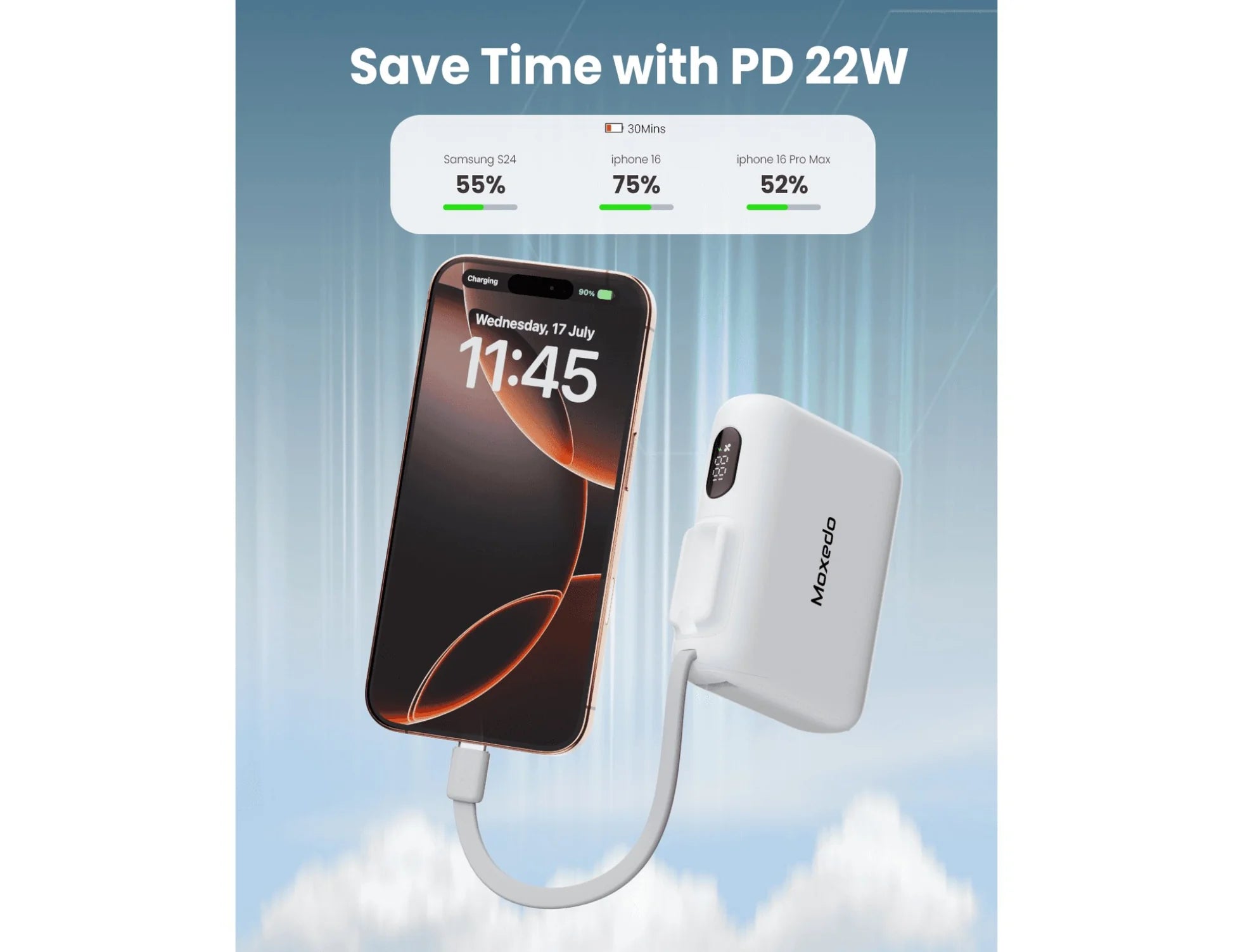 MOXEDO - COMBO 5 X POWER BANK + CHARGING DOCK