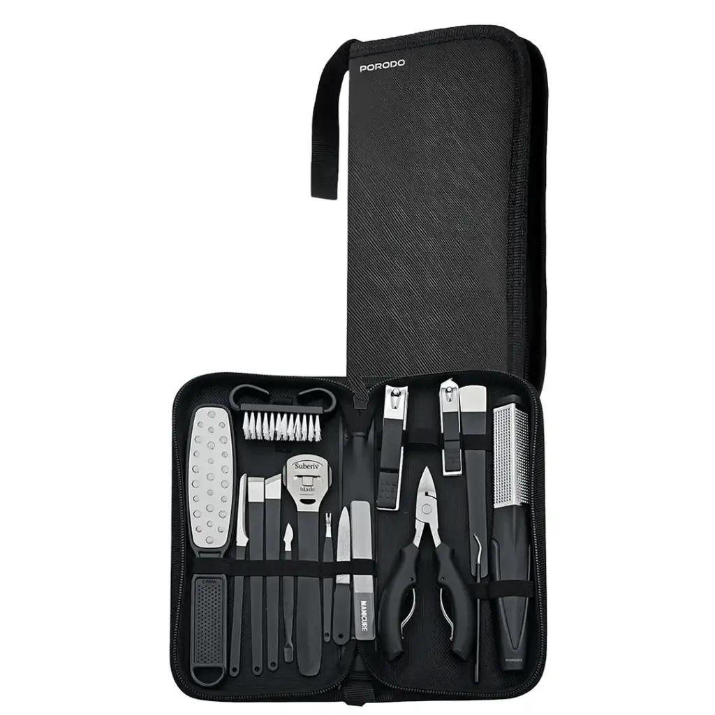 PORODO 16-IN-1 PORTABLE NAIL CLIPPER مجموعة قص أظافر محمولة