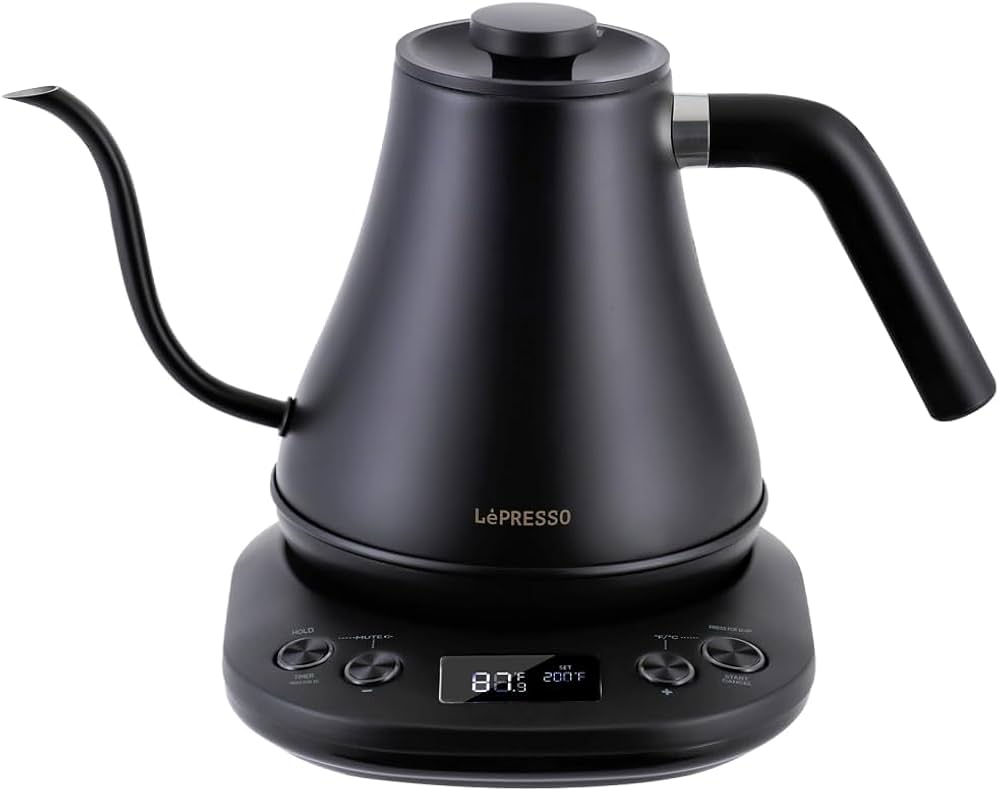غلاية قهوة كهربائية بفوهة رفيعة 1200 واط للقهوة المقطرة – LePresso